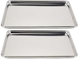 Vollrath 2-Piece Wear-Ever Half-Size Sheet Pans Set, 18-Inch x 13-Inch, Aluminum