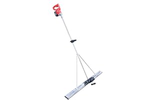AHULIN Power Screed Concrete Finishing Vibra Tool, Triangular Fixed Structure Anti-Vibration Electric Cordless Screed Power Screed with Leveling Ruler