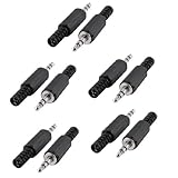uxcell a13051400ux0583 10-Pieces Black Plastic Housing 3.5mm Audio Jack Pack of 10