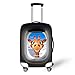 HUGS IDEA Giraffe Print Travel Luggage Elastic Protective Cover for 26 28 30 Inch Suitcase