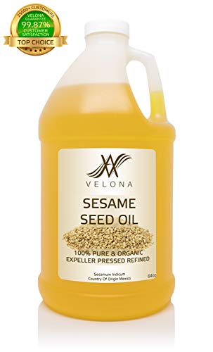 image for 100% Organic Sesame Oil | for Skin, Body & Hair Care and Cooking | Siz