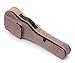 HOT SEAL Simple Linen 10MM Classic Thick Durable Ukulele Case Bag with Large Storage (21in, Brown)