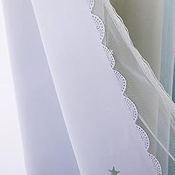 Shiny Stars Children Cloth Curtains Colorful Double