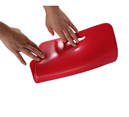 Hongwo Square Foam Garden Kneeling Pad Kneeler Cushion Knee Mat with Handle for Baby Bath, Fitness, Yoga, Gym, Cleaning-13.4"x13.4"x0.8"-Red