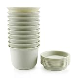 T4U 4.25 Inch Plastic Planter Pots with Saucer Grey Set of 10, Seeding Nursery Planter Pot with Drainage and Tray for Flowers Herbs African Violets Succulents Orchid Cactus Indoor Outdoor