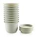 T4U 4.25 Inch Plastic Planter Pots with Saucer Grey Set of 10, Seeding Nursery Planter Pot with Drainage and Tray for Flowers Herbs African Violets Succulents Orchid Cactus Indoor Outdoor