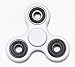 Fidget Spinner / Tri Spinner - Long Spintime - Injection Molded Design - Non-3D Printed. Hybrid Ceramic Bearings with Quality Guarantee, by FidgetDoctor (White)