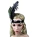 Fascigirl Peacock Feather Fascinator Headband Sequin Party Headwear for Women