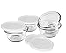 Anchor Hocking 6-Ounce Custard Cups with Lids, Set of 4