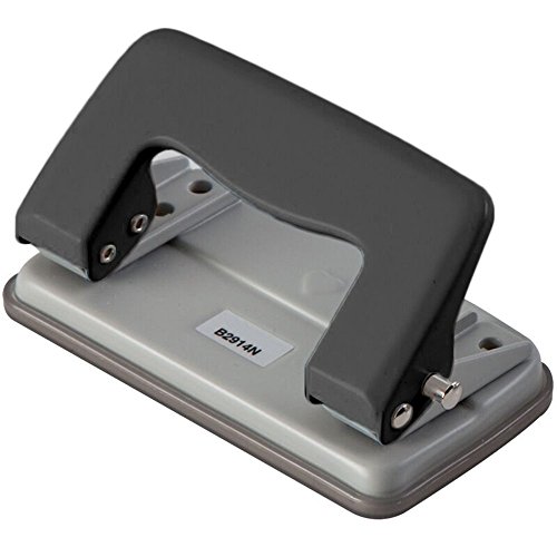 MYLIFEUNIT Easy Paper Scraps to Clean UP Desktop Hole Punch, 2 Holes, 12 Sheets, With Safety Lock (Black) - Thumbnail 6