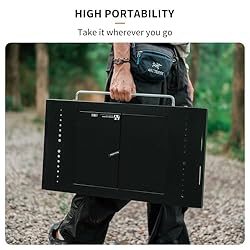 Naturehike 2-in-1 Portable Charcoal Grill, Folding