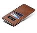 Fashioneey Galaxy Note 8 Leather Card Case, Minimalist Vintage Synthetic Leather Wallet Case, Cover with 2 Card Holder Slots Compatible for Samsung Galaxy Note 8