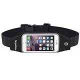 Running Belt Waist Pack, Se7enline Outdoor Dual Large Pocket Sports Sweatproof Reflective Belt Waist Bag Clear Touch Screen Window for iPhone 6S /6 Plus, Samsung Galaxy S6 S5 S4 Note 5 4 3 ,LG