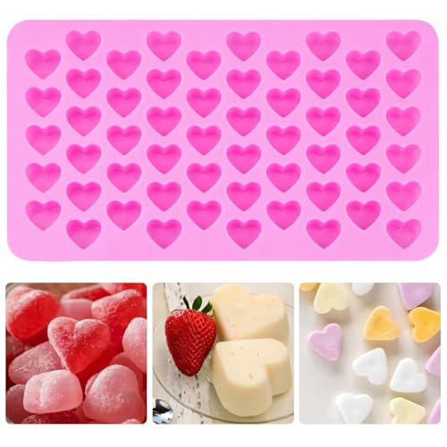 Heart Chocolate Mold Heart Silicone Molds Non-Stick Food Grade Silicone Molds Baking Mold Reusable Candy Mold