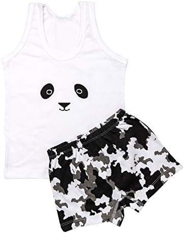 YouGotPlanB Monochrome - Boy Vest & Boxer Set