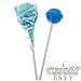 Light Blue Dum Dums Color Party - Blue Raspberry Flavored - 75 Count Bag - 12.8 Ounces - Includes Free How to Build a Candy Buffet Guide