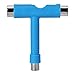Alouette Skate Tool Set of 2,All-In-One Multifunctional portable T-tool&Y-tool for skateboard (Blue)
