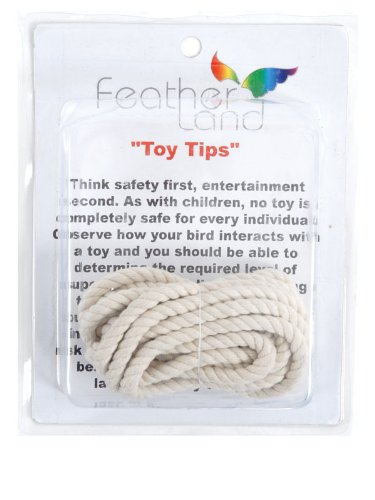 Paradise 1/2-Inch Diameter Cotton Rope Bird Toy