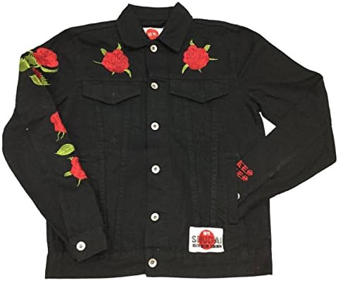 Shudai Snakes &amp; Roses Demin Jacket (Black, XL)