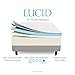 LUCID 16 Inch Plush Gel Memory Foam and Latex Four-Layer-Infused with Bamboo Charcoal Mattress, Twin XL