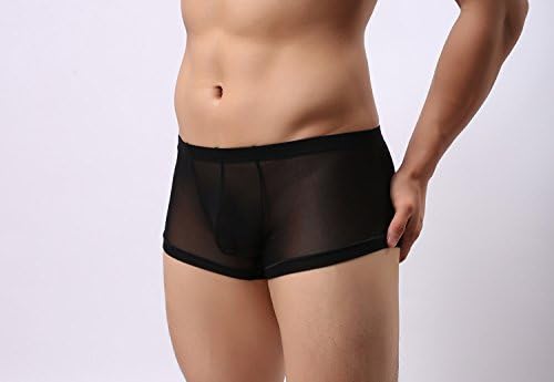 EIE Mesh Men 'S Underwear Breathable Low Waist Slim Men' S Home Pants European and American Fashion Fun Pants