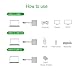 AuKing USB C Digital AV Multiport Adapter,USB 3.1 Type C hub to HDMI 4K UHD,USB 3.0 and USB C Charging Port for New Apple MacBook Chromebook Pixel and More USB C Devices
