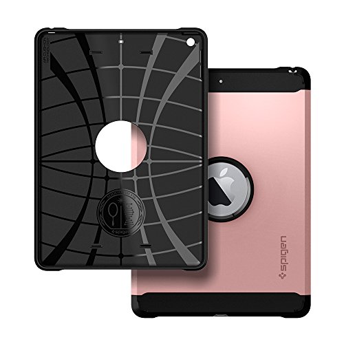 Spigen Tough Armor Compatible con Apple iPad 9.7 (2017) Funda - Oro Rosa - Imagen 8