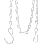 Gray Bunny Hanging Chain, 35 Inch, White, for Bird Feeders, Planters, Fixtures, Lanterns, Lamps, Wind Chimes, Suet Baskets and More