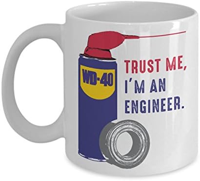 Trust me I'm an Engineer Funny Mug, Cute Christmas Gift for Dad