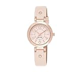 Nine West Rose Goldtone Watch with Detailed Strap