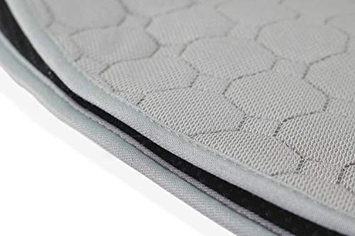 EZdom Washable Pee Pad for Dog Round 48" Reusable Puppy Potty Training Pee Mat Anti-Slip with Absorbing 4 Layers Polyester Material Complete with Dog Rope Chew Toy