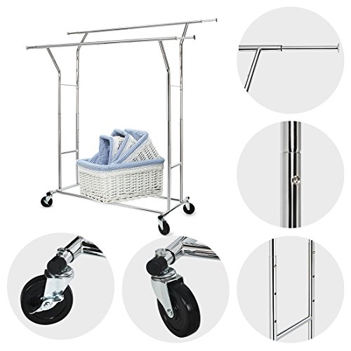 HOKEEPER 330 lbs Load Capacity Commercial Grade Clothing Garment Racks