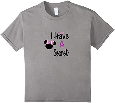 Kids I have a Secret I'm Going to Be A Big Sister Shirt 6 Slate
