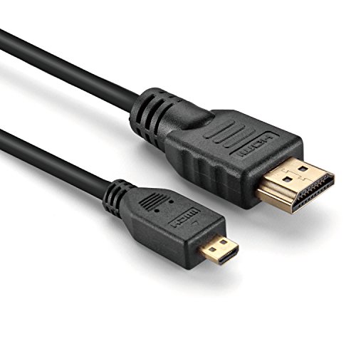 Micro HDMI to HDMI cable, AlyKets HDMI cable for Sony Alpha a6000 a6300