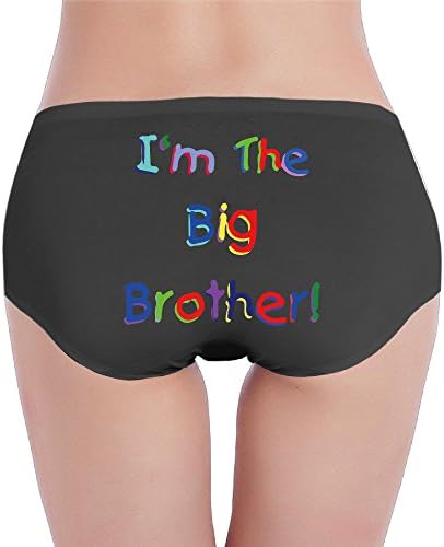 Women's Underwear I'm Big Bro Briefs Gir's Brief Panty Small Black