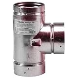 SELKIRK Corp 243100 Pellet Vent Tee/Cap, 3-Inch, 3", Black