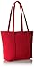 Vera Bradley Women's Microfiber Small Vera Tote Bag, Cardinal Red, One Size