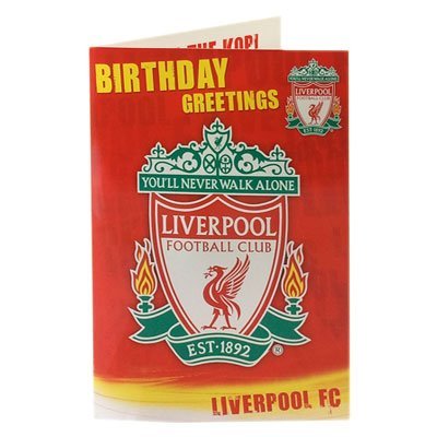 Liverpool fc musical birthday card lb