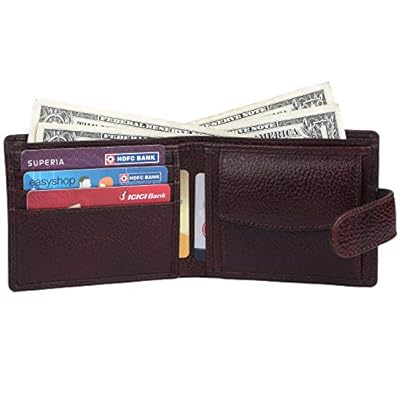 Hammonds Flycatcher RFID Protected Brown NDM Leather Wallet for Men|5 Card Slots| 1 Coin