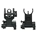 Green Blob Outdoors Premium Military, Mil Spec Flip Up, Folding, Front and Rear Iron Sights Tactical Set for Picatinny / Weaver Rails Flattop