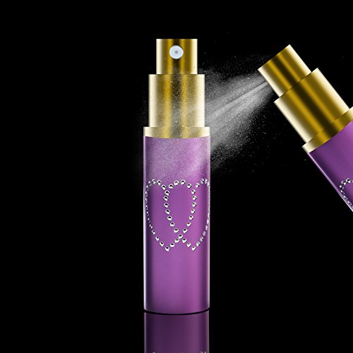 Enjoydeal 6pcs 10ml Lovely Heart Pattern Protable Perfume Atomizer Refillable Spray Bottle for Travel
