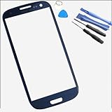 GOCOMCOM® For Samsung Galaxy S4 SIV i9500 Generic Replacement Front Screen Glass Lens Cover Black(LCD screen digitizer is not included) + Tools (Black)