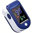 Finger Pulse Oximeter Larger Display Blood Oxygen Monitor and Lanyard Included Fingertip Pulse Oximeter Color: Navy Blue