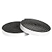 Juvale 2 Pack Weather Strip Foam Tape - Multi-Surface Black Adhesive Weatherstrip Foam Tape for Home Improvement, Weatherstripping - 10 feet Length