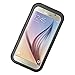 iThrough S6 Edge Waterproof Case, Waterproof, Driving Swimming Proof Case, Waterproof Protection up to 20ft/6M, Heavy Duty Protective Carrying Cover Case for Samsung Galaxy S6 S6 Edge (Black)