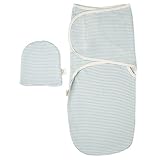 Baby Swaddle Blanket with Hat Set - Best Swaddles for Swaddling - Plant Dyes, Premium Quality Infant Swaddle Balankts for Girls and Boys