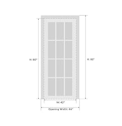 Pantry Kitchen Lite Door 42 x 80 with Hardware