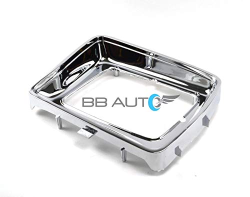 OE Replacement New Chrome Headlight Bezels Trim Set Direct Replacement for 1978-1979 Ford F150 Truck (Partslink Number FO2512114, FO2513115)