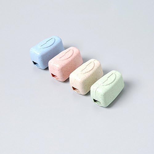 4pcs Travel Traveling Portable Toothbrush Hood Toothbrush Case Toothbrush Box