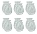 Songbai Newborn Baby Gloves ,Scratch Mittens 100% Cotton(one size, 6 Pairs/pure white)